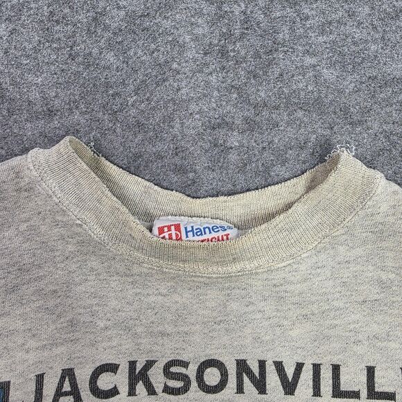 Vintage Jacksonville Jaguars Banned Logo Sweatshirt Men's Size Small Distressed - Picture 6 of 11